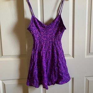 Vintage lace purple lingerie